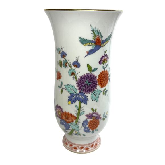 1970s A.K. Kaiser Taijuan Pattern Porcelain Vase W. Germany Floral - Picture 1 of 5
